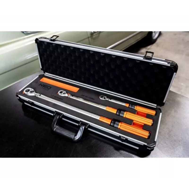 Satz Neo Tools bidirektionale Drehmomentschlüssel 1/4, 3/8, 1/2, 3 Stück