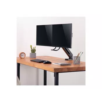 LOGILINK BP0102 Dual-Monitorhalterung 17-27 Zoll Stahl platzsparend