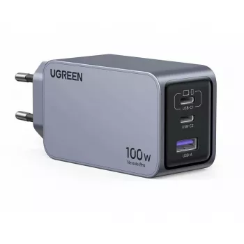 UGREEN Indoor-Ladegerät Nexode Pro 3-Port GaN PD Schnellladegerät 2 USB Type-C