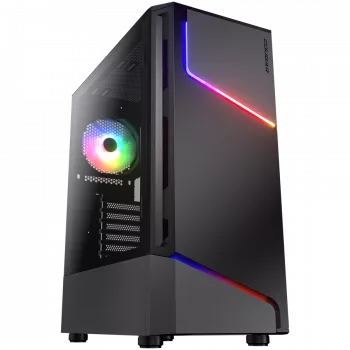 PC-Gehäuse COUGAR Gaming MX360 RGB Midi Tower Schwarz
