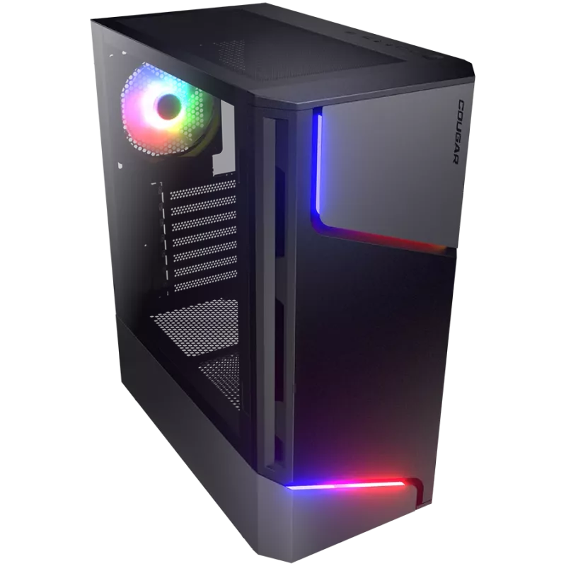 PC-Gehäuse COUGAR Gaming MX360 RGB Midi Tower Schwarz