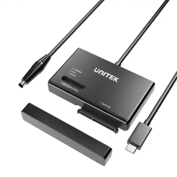 SSD-Gehäuse UNITEK S1232A01-EU Schwarz M.2/2,5 Zoll/3,5 Zoll 10 Gbit/s