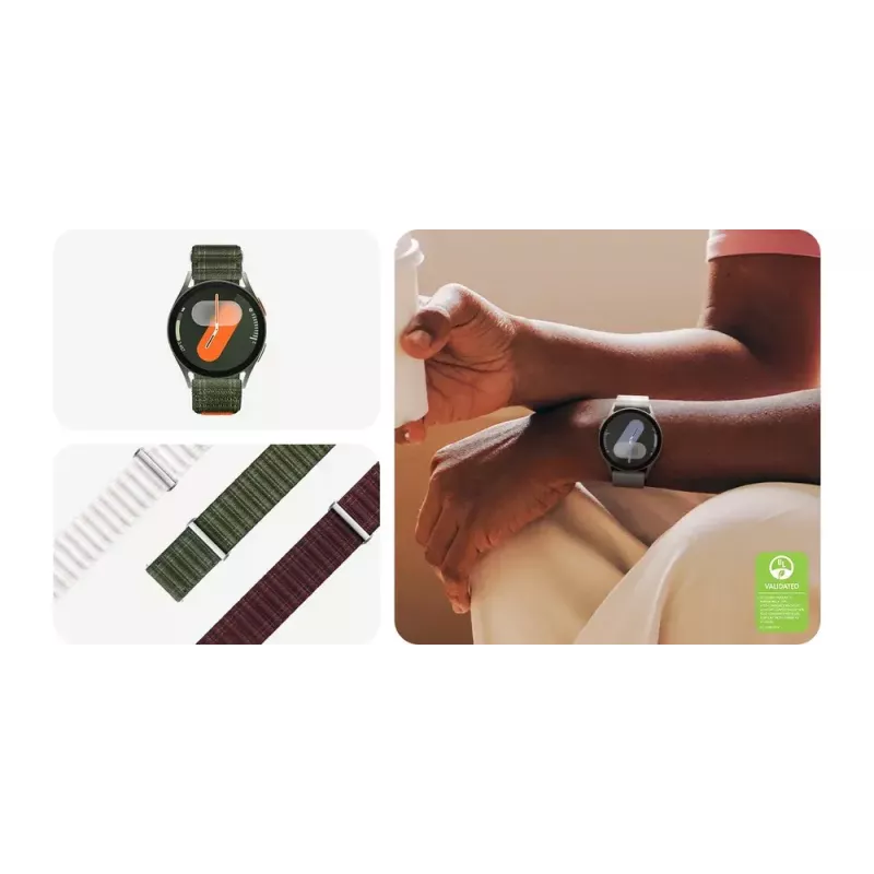 Band Samsung Galaxy Watch 7 Fabric Band S/M Burgund