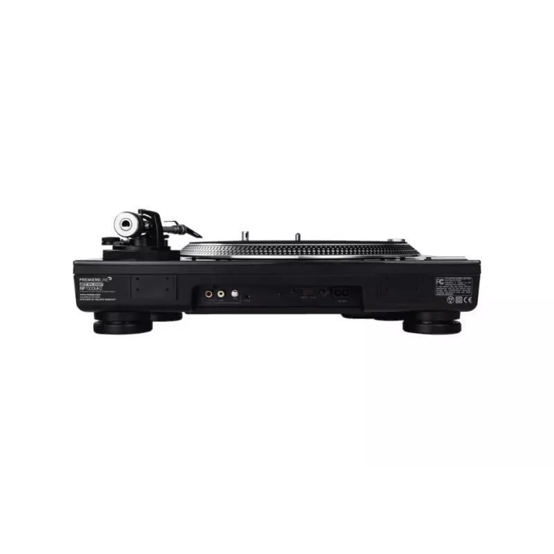 Direktangetriebener DJ-Plattenspieler Reloop RP-7000 MK2 — 33/45/78 U/min, S-förmiger Tonarm, Aluminiumteller, schwarz