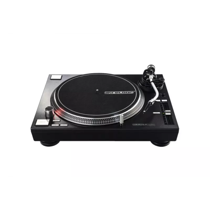 Direktangetriebener DJ-Plattenspieler Reloop RP-7000 MK2 — 33/45/78 U/min, S-förmiger Tonarm, Aluminiumteller, schwarz