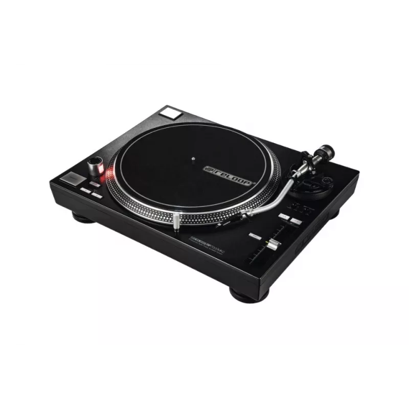 Direktangetriebener DJ-Plattenspieler Reloop RP-7000 MK2 — 33/45/78 U/min, S-förmiger Tonarm, Aluminiumteller, schwarz