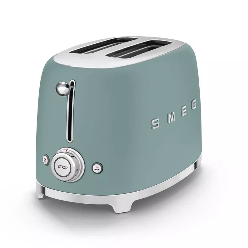 Smeg TSF01EGMEU Toaster 6 2 Scheiben 950 W Chrom, Grün