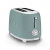 Smeg TSF01EGMEU Toaster 6 2 Scheiben 950 W Chrom, Grün