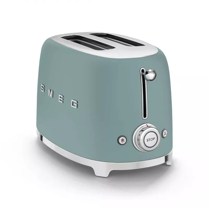 Smeg TSF01EGMEU Toaster 6 2 Scheiben 950 W Chrom, Grün