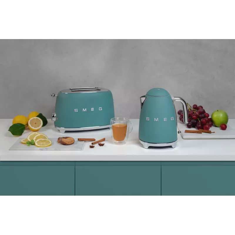 Smeg TSF01EGMEU Toaster 6 2 Scheiben 950 W Chrom, Grün