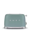 Smeg TSF01EGMEU Toaster 6 2 Scheiben 950 W Chrom, Grün