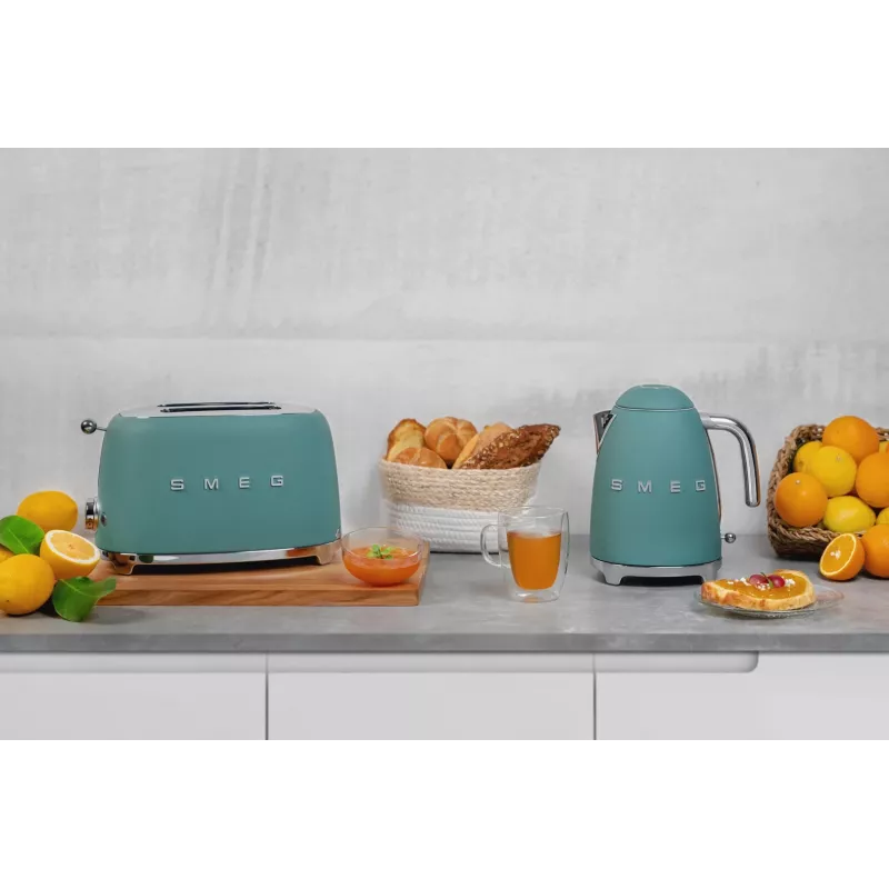 Smeg TSF01EGMEU Toaster 6 2 Scheiben 950 W Chrom, Grün