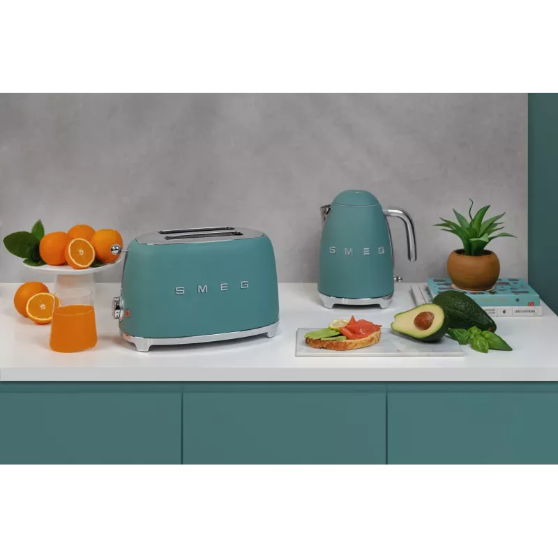 Smeg TSF01EGMEU Toaster 6 2 Scheiben 950 W Chrom, Grün