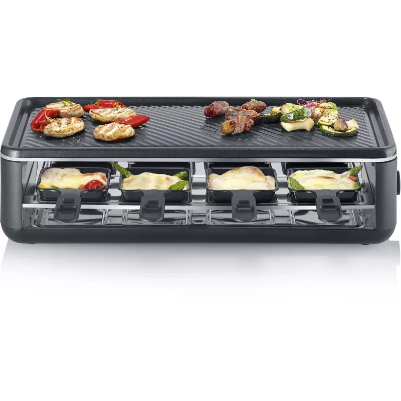 Severin RG 2365 Raclette Grill 8 Personen 1300 W Schwarz