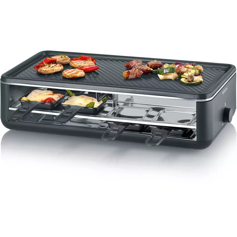 Severin RG 2365 Raclette Grill 8 Personen 1300 W Schwarz