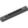 Power Extension Bachmann 420.0021 2m 5 AC Outlets Indoor Schwarz