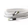 Goobay CAT 8.1 Patchkabel, S/FTP (PiMF), Weiß, 0,5 m - LSZH halogenfrei, Kupfer AWG 24 (55123)