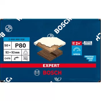 Schleifblatt Dreieck Bosch C470 K80 93×93 mm
