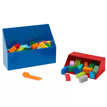 LEGO Schaufel-Set 2-teilig, Aufbewahrungsbox Rot/Blau