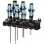 Wera 3334/3355/6 Schraubendrehersatz. Edelstahl + Halterung