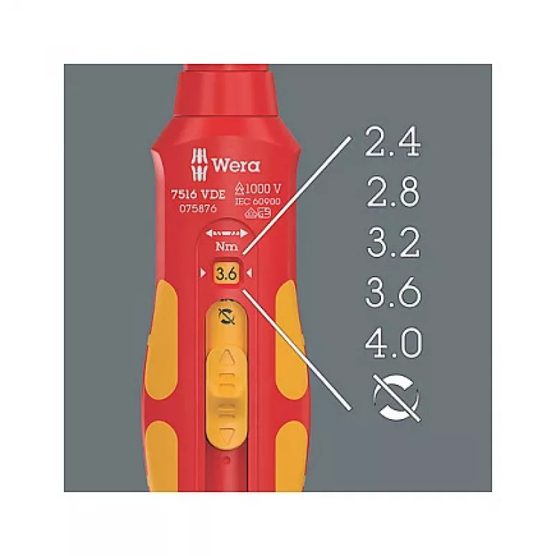 Drehmomentschlüssel Wera 05075876001 mechanisch 2,4 - 4 N⋅m