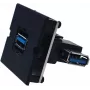 Bachmann 917.122 - USB A - USB 3.2 Gen 1 (3.1 Gen 1) - Schwarz