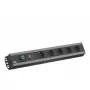 Power extension Bachmann 300.030 2 m 5 AC outlet(s) Edelstahl