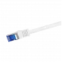Logilink Professional Ultraflex - Patchkabel - RJ-45 (M) to RJ-45 (M) - 50 cm - 6 mm - S/FTP -Cat.7 Rohkabel (Kabel) / CAT 6a (Ports) - Halogenfrei, vergossen, rasthebelfrei - White, R