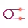 ZVK GmbH EasyLan FO LED Patchkabel Premium, Duplex - Patchkabel - LC Multimode (M) auf LC Multimode (M) - 2 m - Glasfaser - Duplex - 50/125 Mikrometer - OM4 - heather violett, R