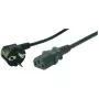 LogiLink Stromkabel - IEC 60320 C13 auf CEE 7/7 (M)