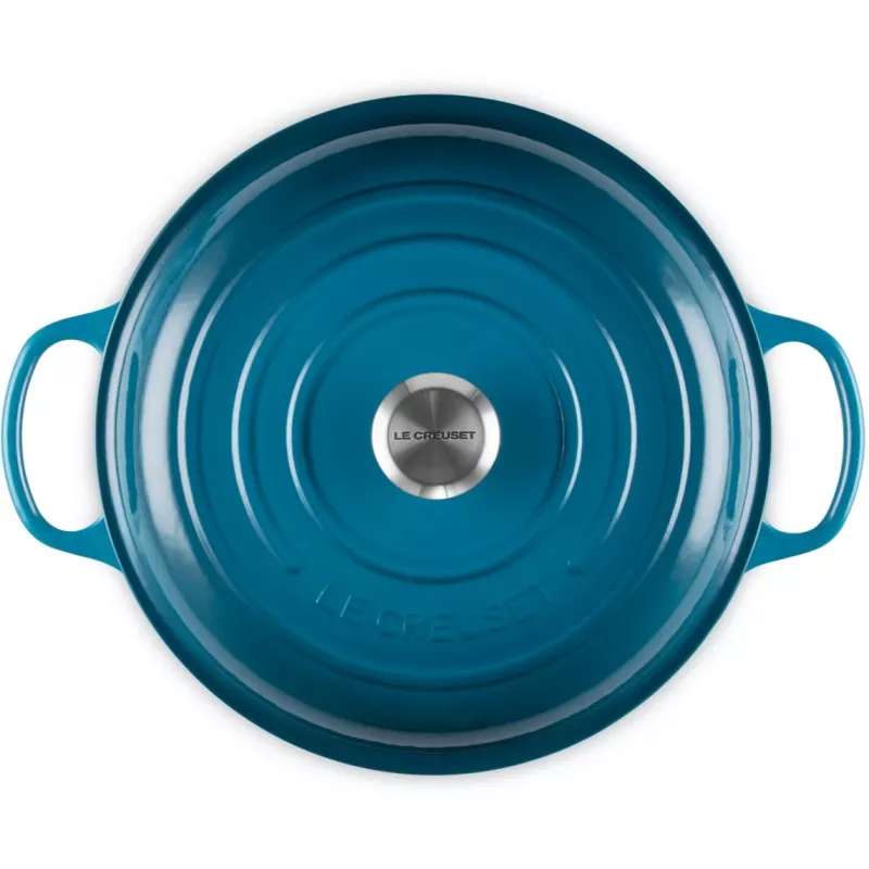 Le Creuset Signature flache runde Schmorpfanne 30 cm Deep Teal (21180306422430)