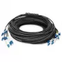 Digitus Vorkonfektioniertes Glasfaser-Universal-Breakout-Kabel Singlemode OS2 12 Fasern LC/UPC - LC/UPC 150m