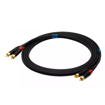 SSQ RCARCA3 - Kabel 2x RCA - 2x RCA - 3 m, Schwarz