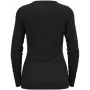 Odlo BL TOP Rundhalsausschnitt l/s MERINO 200 Damen-T-Shirt, Größe S, Schwarz