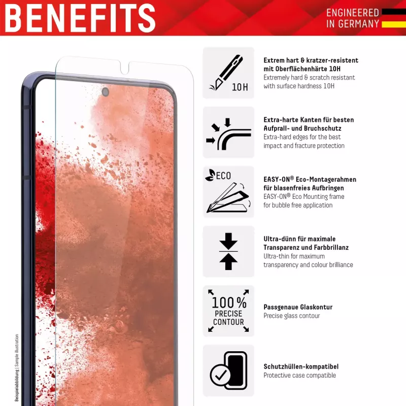 Displex Displayschutzfolie Samsung Galaxy A14 5G kratzfest