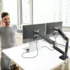 j5create JTSA102 Ergonomische Dual-Monitorhalterung Schwarz Klemme/Tischdurchführung 16 kg