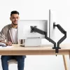 j5create JTSA102 Ergonomische Dual-Monitorhalterung Schwarz Klemme/Tischdurchführung 16 kg