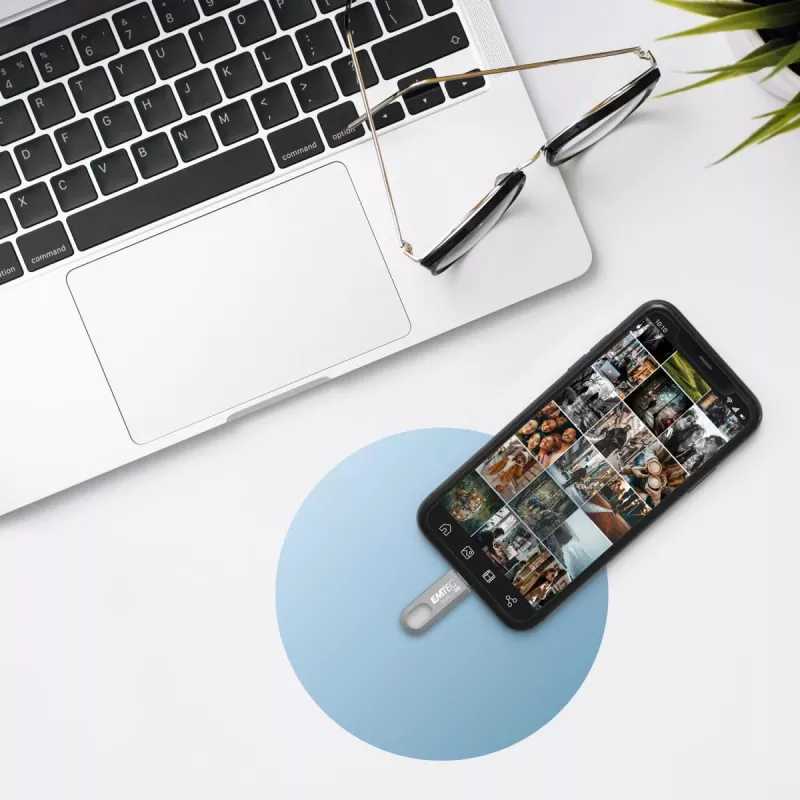 USB-Speicherstick Emtec 128 GB USB Typ-A USB Typ-C D280