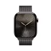 Smartwatch Apple Watch Series 10 GPS + Cellular 46mm Schiefer Titan Gehäuse mit Schiefer Milanese Loop - S/M