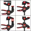 Tischklemme Bessey EZR15SET Einhand, 150 mm Spannweite, 60 mm Ausladung, schwarz/rot