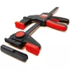 Tischklemme Bessey EZR15SET Einhand, 150 mm Spannweite, 60 mm Ausladung, schwarz/rot