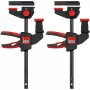 Tischklemme Bessey EZR15SET Einhand, 150 mm Spannweite, 60 mm Ausladung, schwarz/rot