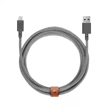 USB-A-auf-Lightning-Kabel Native Union Belt Kabel XL 3 m Schwarz Weiß