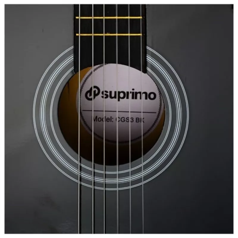 SUPRIMO CGS3 BK - klassische Gitarre 4/4, schwarz