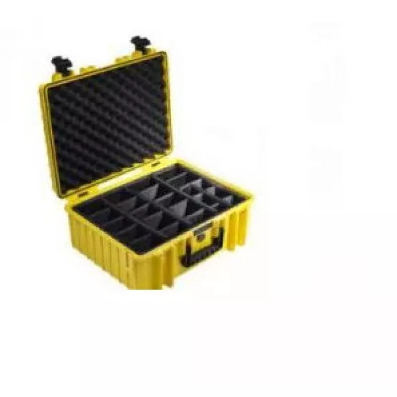 B&W Cases Type 6000 Aktenkoffer Gelb Schaumstoff 3,95 kg