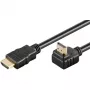 Goobay HDMI 2.0 90°-Winkelkabel mit Ethernet 4K 60Hz 5 m Schwarz