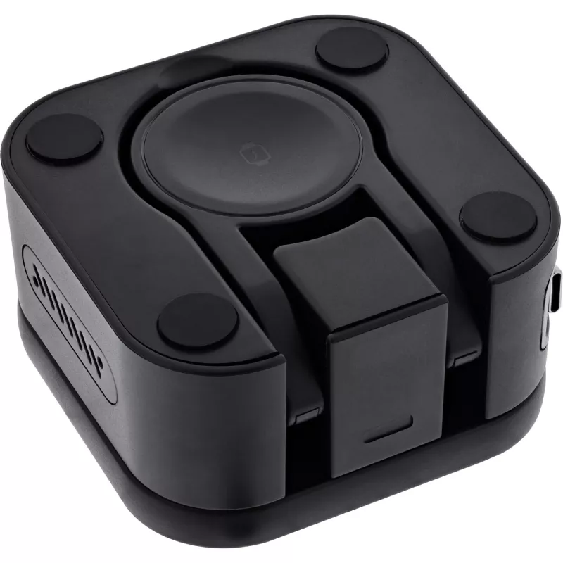 Kabelloses Ladegerät für den Innenbereich InLine 33392T für Kopfhörer, Headsets, Smartphones und Smartwatches – USB-Stromversorgung 9/12 V, Schwarz
