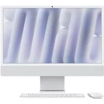 APPLE iMac Z1E2 59,62cm 23,5Zoll standard glass M4 8C CPU/8C GPU/16C N.E. 16GB 512GB SSD Gbit Eth MM MaKey DE Silver (Z1E2-MWUC3D/A-078PO4)