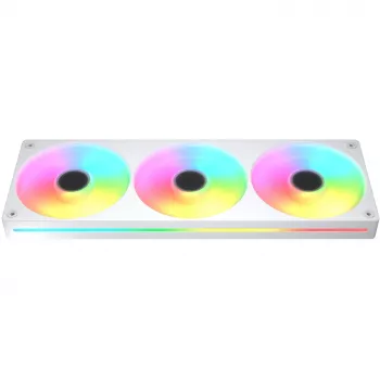 COUGAR Unity360-FB 360mm Single-Frame ARGB PWM Reversed Fan, 120mm x3, 700–1600 RPM, FDB, Weiß