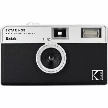 35-mm-Filmkamera Kodak Ektar H35 schwarz — kompakte Kompaktkamera, feste Linse, Filmformat 35 mm